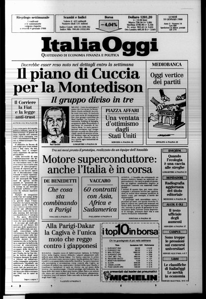 Italia oggi : quotidiano di economia finanza e politica